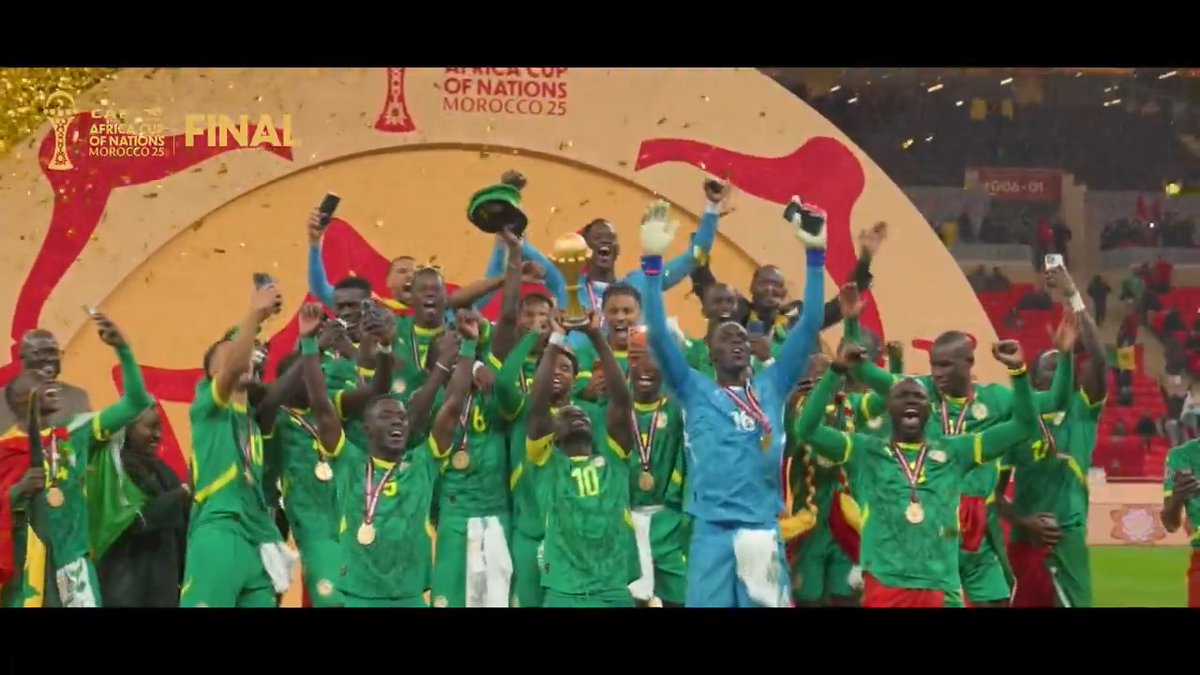 The moment Senegal wrote forever. 🇸🇳✨ #TotalEnergiesAFCON2025