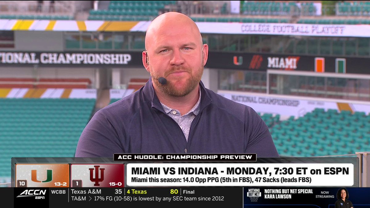 .Eric Mac Lain says this is the No. 1 thing Miami must do vs. Indiana 👀 “Affect Fernando Mendoza … if you hit him, if you get him running, if you get his eyes down, you will win the national championship.”