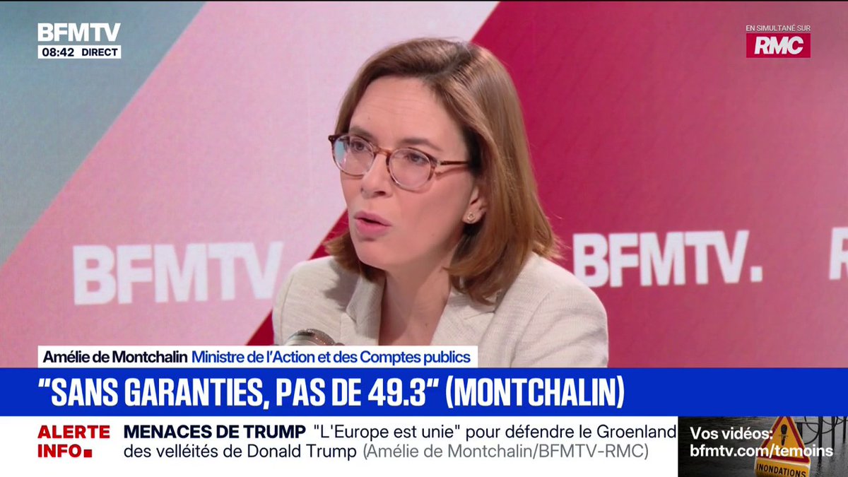 🔴🇫🇷 Déclaration sur le budget : "On préférera perdre notre poste que d'emmener le pays dans le vide" par Amélie de Montchalin, ministre du budget. Si c'était vrai vous seriez partis depuis bien longtemps, non ?