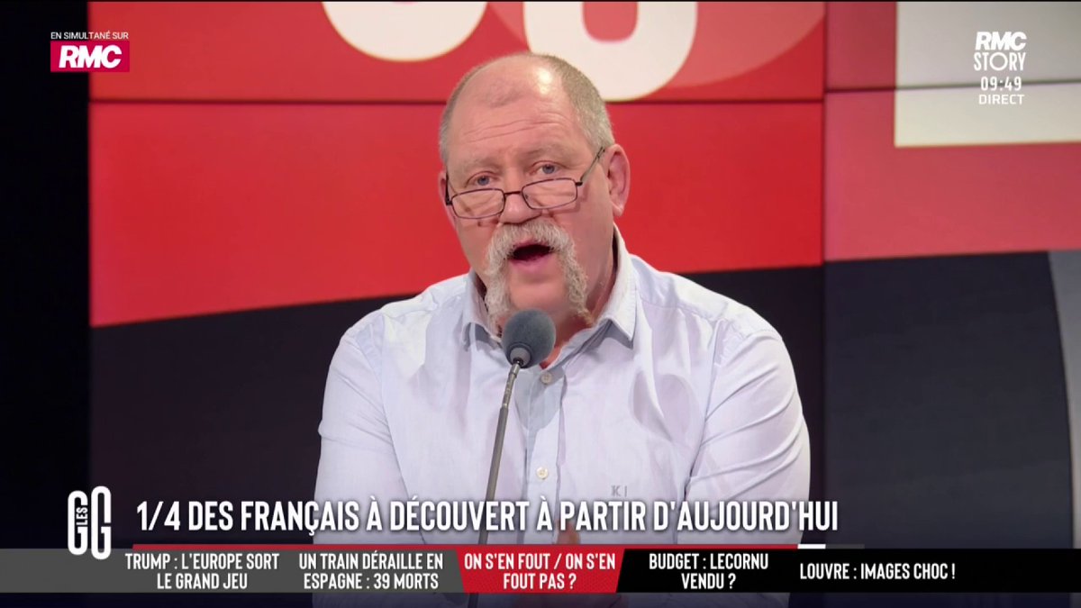 💸 1/4 des Français à découvert à partir d'aujourd'hui 🗣️ Didier Giraud : "La box, les abonnements Netflix, le téléphone des gamins... c'est pas des dépenses contraintes. Les Français font de mauvais choix. Les dépenses contraintes, c'est le logement et la nourriture." #GGRMC
