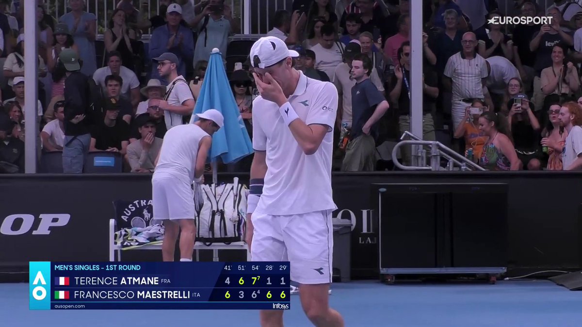 Primo match in uno Slam. Prima vittoria in uno Slam. Semplicemente 𝓜𝓪𝓮𝓼𝓽𝓻𝓮𝓵𝓵𝓲 ✨🇮🇹 #Tennis #AusOpen2026 #AO2026 #Maestrelli