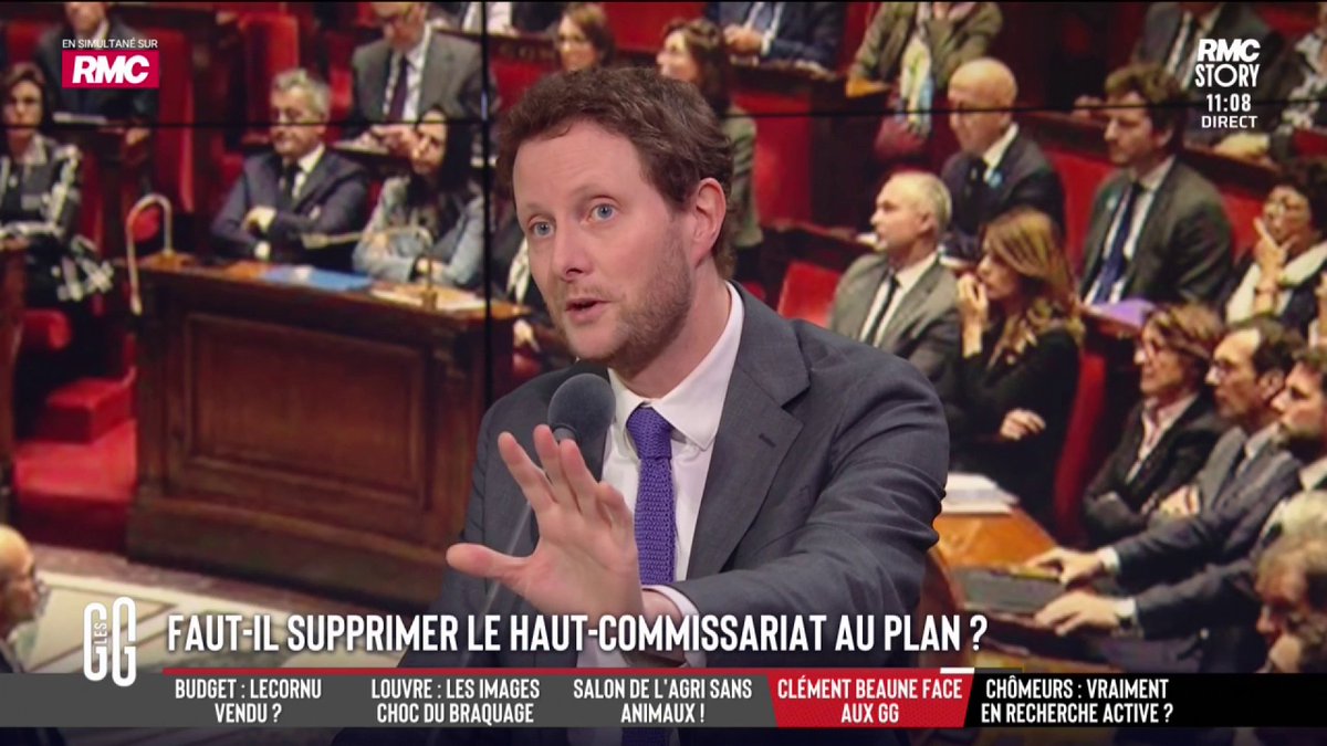🎙️ Clément Beaune : "On a supprimé le Haut-commissariat au Plan. Je suis arrivé pour faire des économies. On a fusionné. Maintenant, ça s'appelle le Haut-commissariat à la Stratégie et au Plan. On a un budget de 10 millions €. On réduit nos effectifs de presque 20 %." #GGRMC