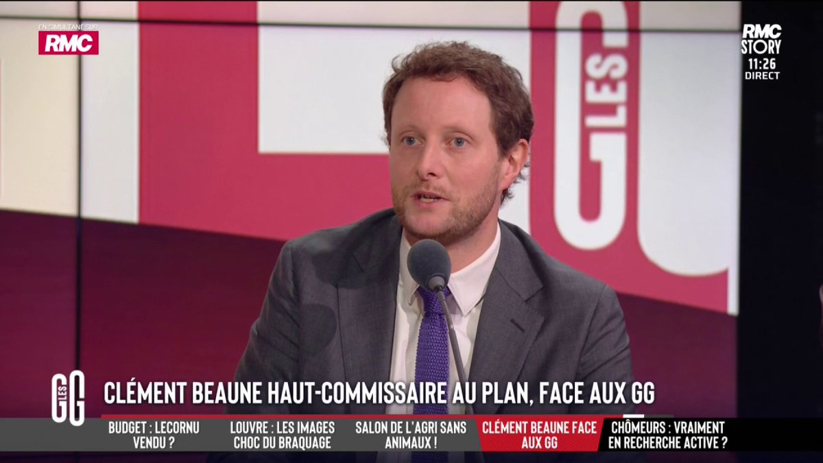 🎙️ Clément Beaune, haut-commissaire au Plan : "Je gagne 7.000 € net avant impôt. Avec un chauffeur juste pour les déplacements professionnels. C'est une grille, on ne négocie pas notre salaire." 🎙️ Charles Consigny : "Je ne vois pas l'utilité du chauffeur." #GGRMC