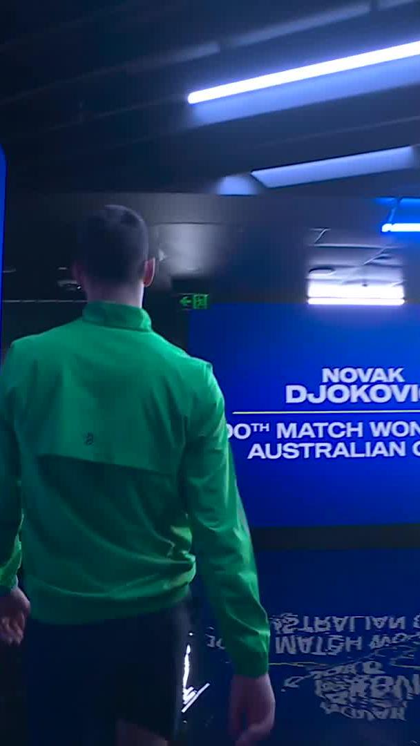 Rare air Novak Djokovic 🌟 #AO26