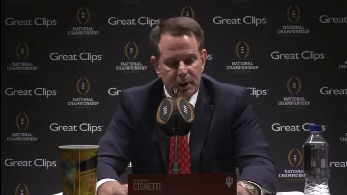 “In coaching you get what you demand. If you’re not coaching it, you’re allowing it to happen when you see something you don’t like. We want to do everything to a high standard and there’s got to be accountability when guys can’t consistently meet the bar,” Curt Cignetti