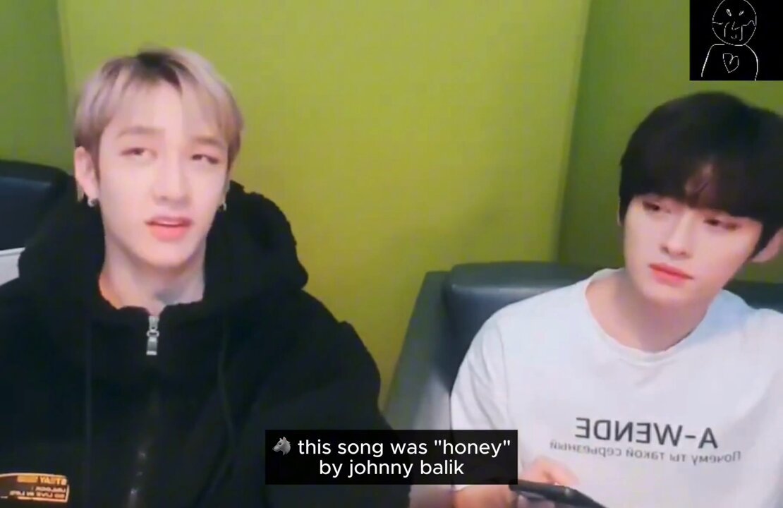 🐺 this song was 'honey' by johnny balik 🐰 *in tiny* honey 🐺 leeknow, do you like honey? 🐰 yes i do ... 🐰 why? 🐺 just asking