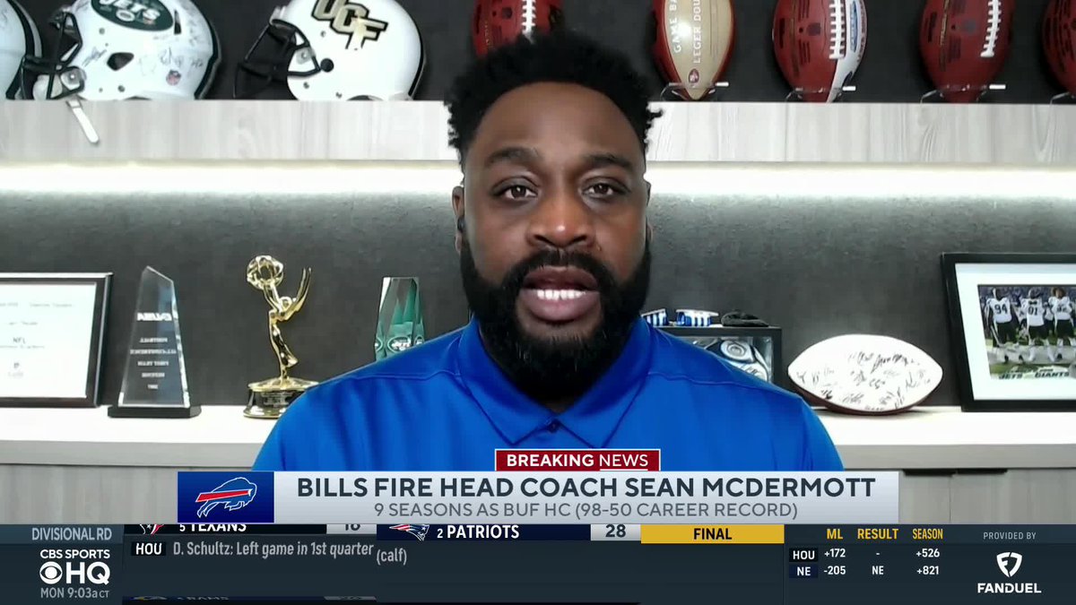 "The Bills better be right in doing this because the grass isn't always greener." Leger Douzable on the Bills firing head coach Sean McDermott.