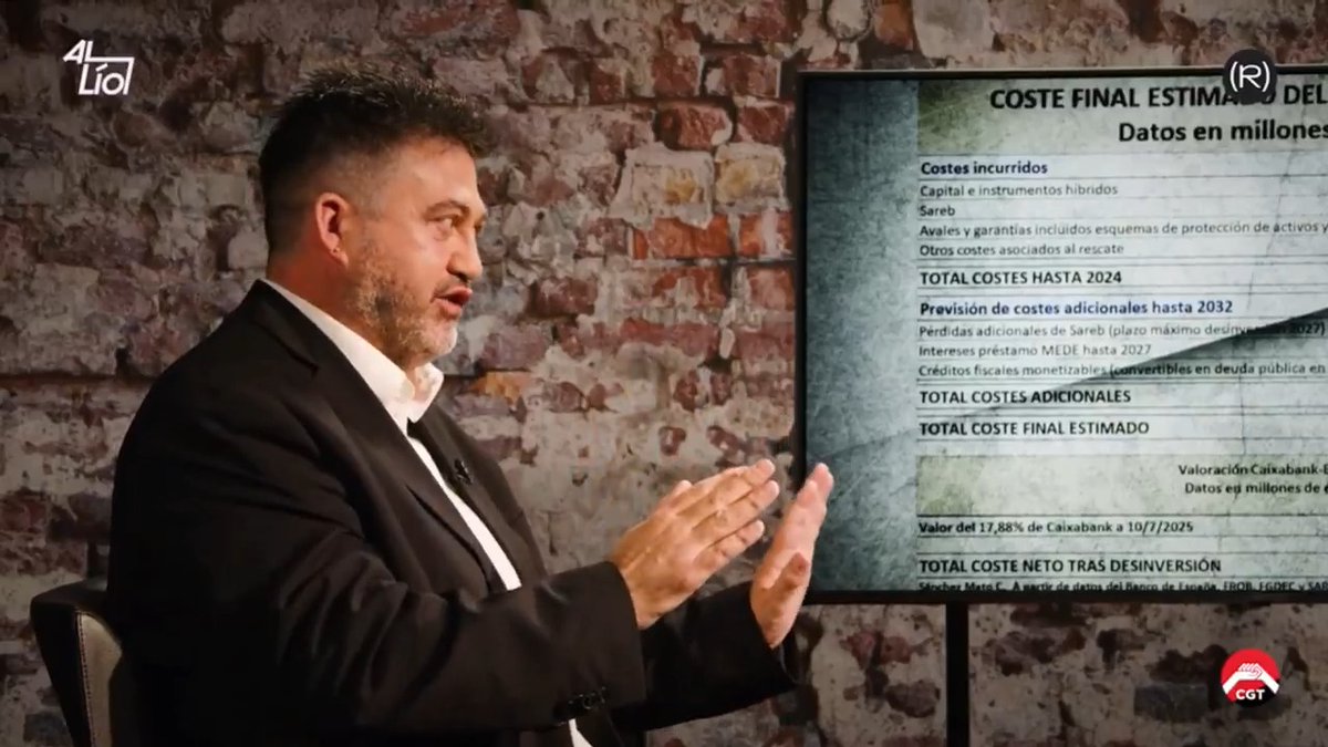 ¿Cuánto le ha costado a la ciudadanía el rescate bancario de 2012? 📈🤔 Sara Plaza Casares se lo preguntó al economista Carlos Sánchez Mato🔻✳️ 👇🏽 📺 Al Lío |