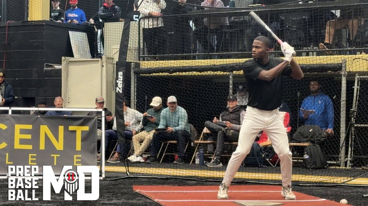 Fired up to see ‘26 #DirtyTerps commit Osiah Kelley (Sussex Central Baseball) back in action LOUD rounds for the LHH SS early this AM, backspinning LD’s w/ authority to the middle Top EV of 104.0 per Trackman Baseball Shooter Hunt Prep Baseball Maryland Ascent Athlete #MLKProDay
