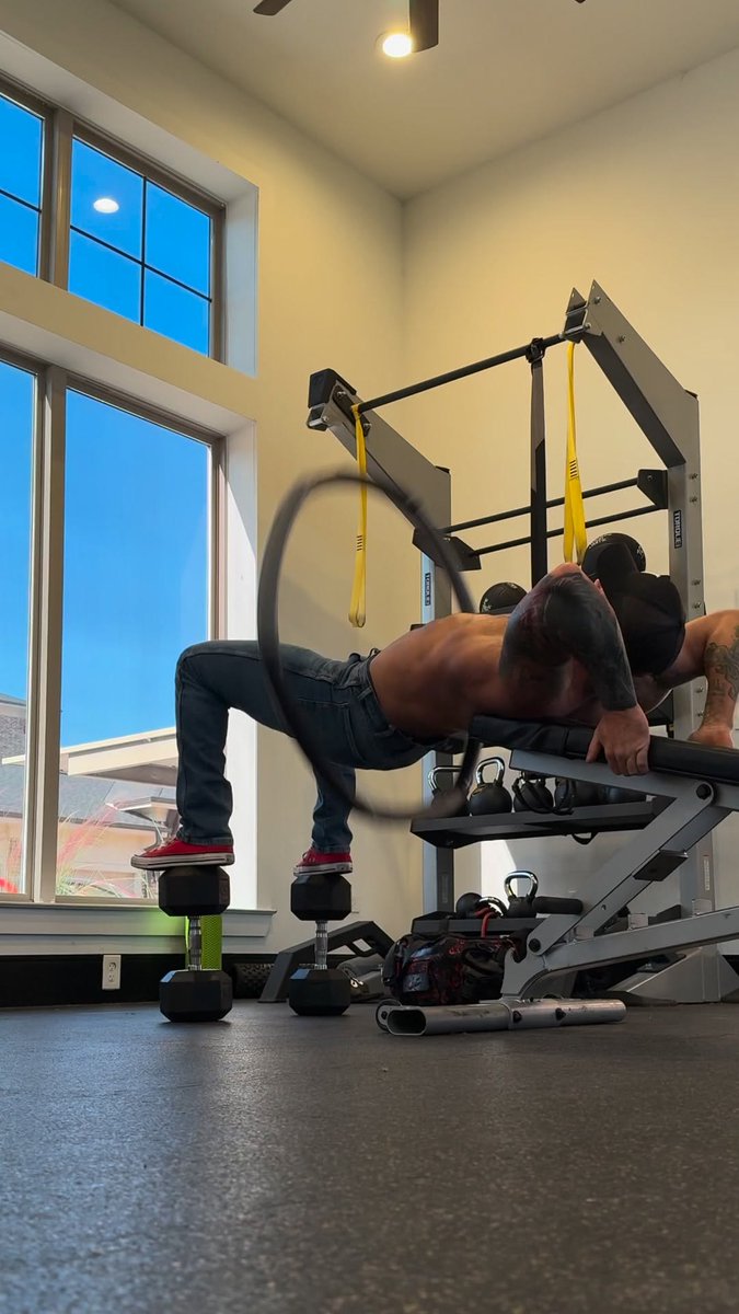Whatever he's training for he's ready