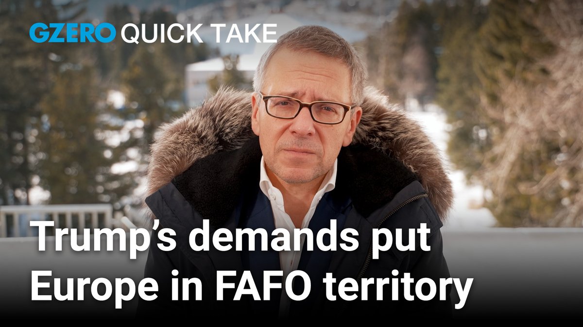 fafo or taco. that’s the real test of trump’s foreign policy. countries that can hit back get negotiations. countries that can’t... from davos. GZERO Media