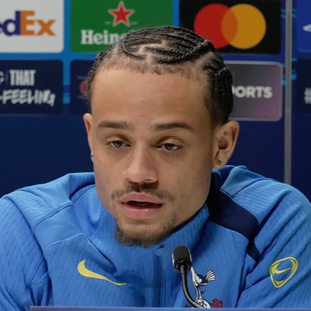"We have to stick together, it's not just the coach" 🤝 Xavi Simons states that Spurs need to find togetherness, as they prepare for their Champions League clash with Borussia Dortmund 💬