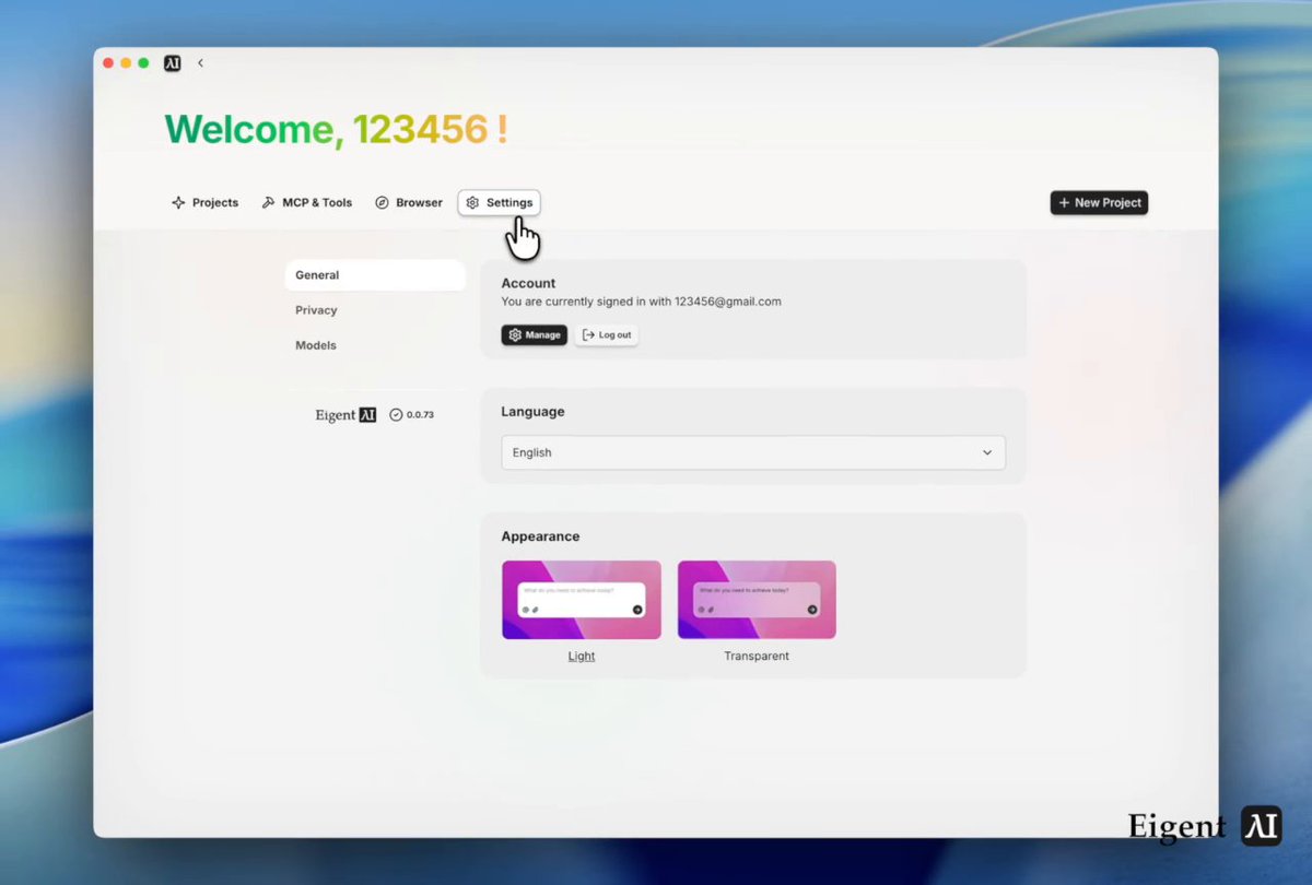 Scale enterprise agents with Gemini 3 Pro and @eigent_ai 🚀 This integration combines Gemini 3 Pro’s long context window with Eigent’s infrastructure to support reliable, high-performance workflows. Use it to build agents for complex data analysis and automated decision-making.