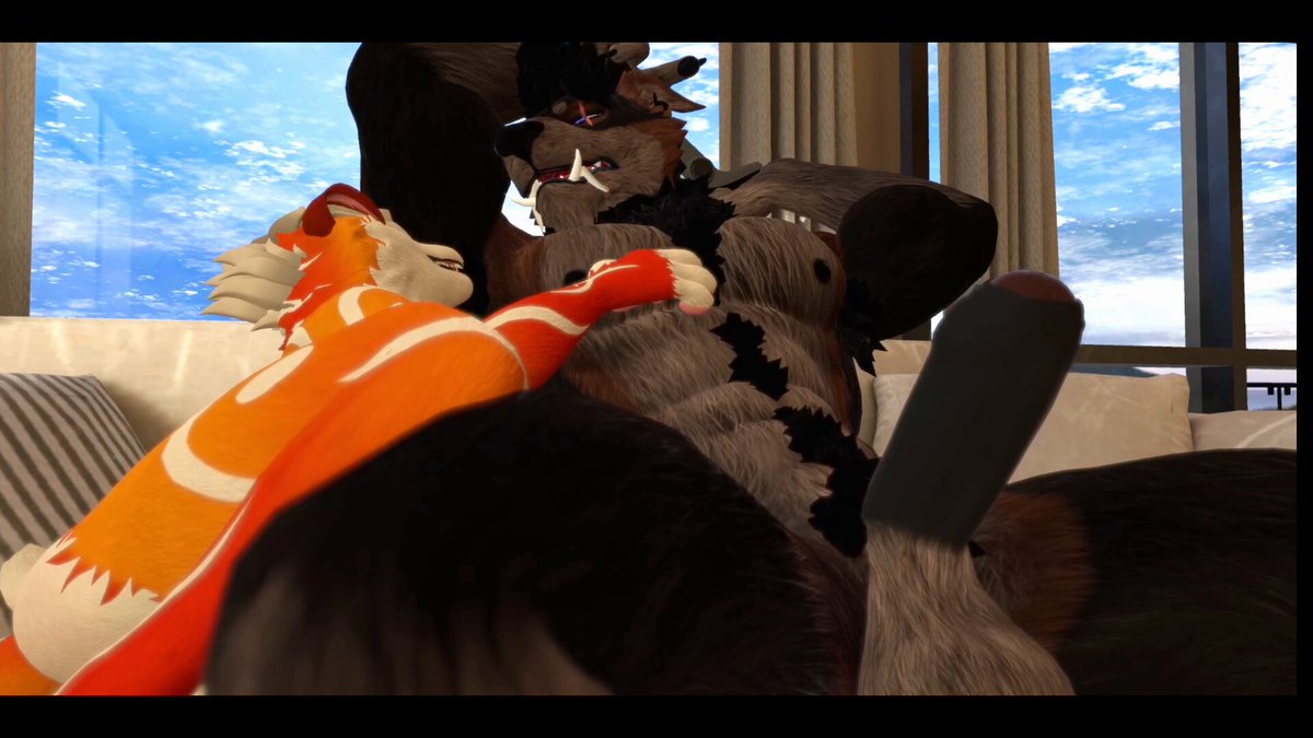 Taking things literally while gaming🎮 with Poly the Werewolf @ Furality! led to messy consecuences~ 💦🥵 #furry #yiff #nsfw #gay #furrynsfw #sizedifference