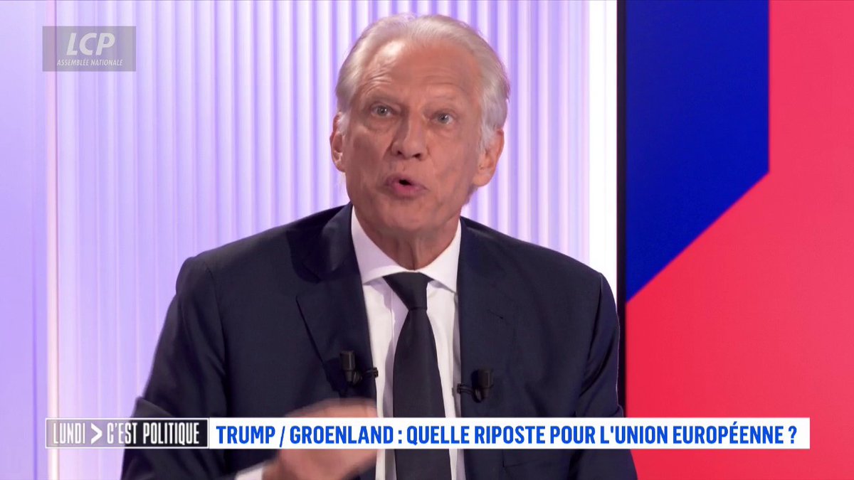 .Dominique de Villepin plaide pour tenir tête à Donald Trump sur le plan commercial. "Le plus grand risque que nous prendrions, c'est de baisser les bras et d'avoir peur. La peur, ça se renifle". #LCPol