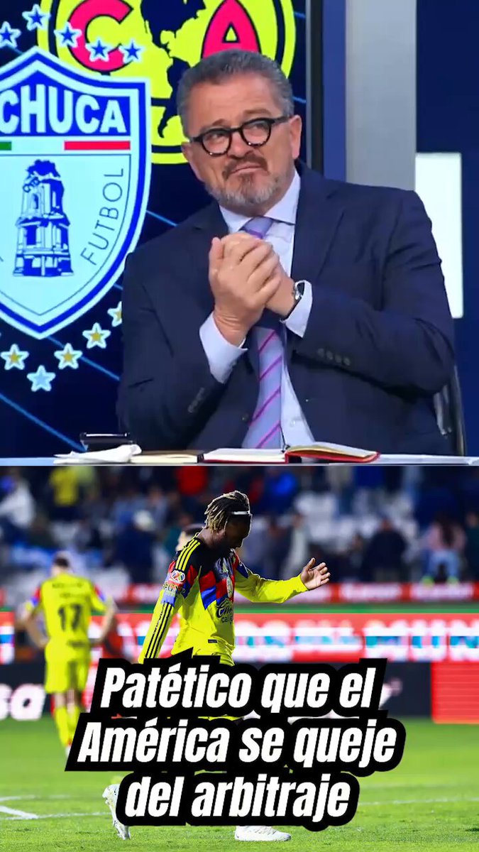 Me parece patético que el Club América se queje del arbitraje, los menos indicados son ellos…❌ Lo importante no es si fue o no fue penal, ¡los partidos se ganan con goles y no han hecho ninguno!