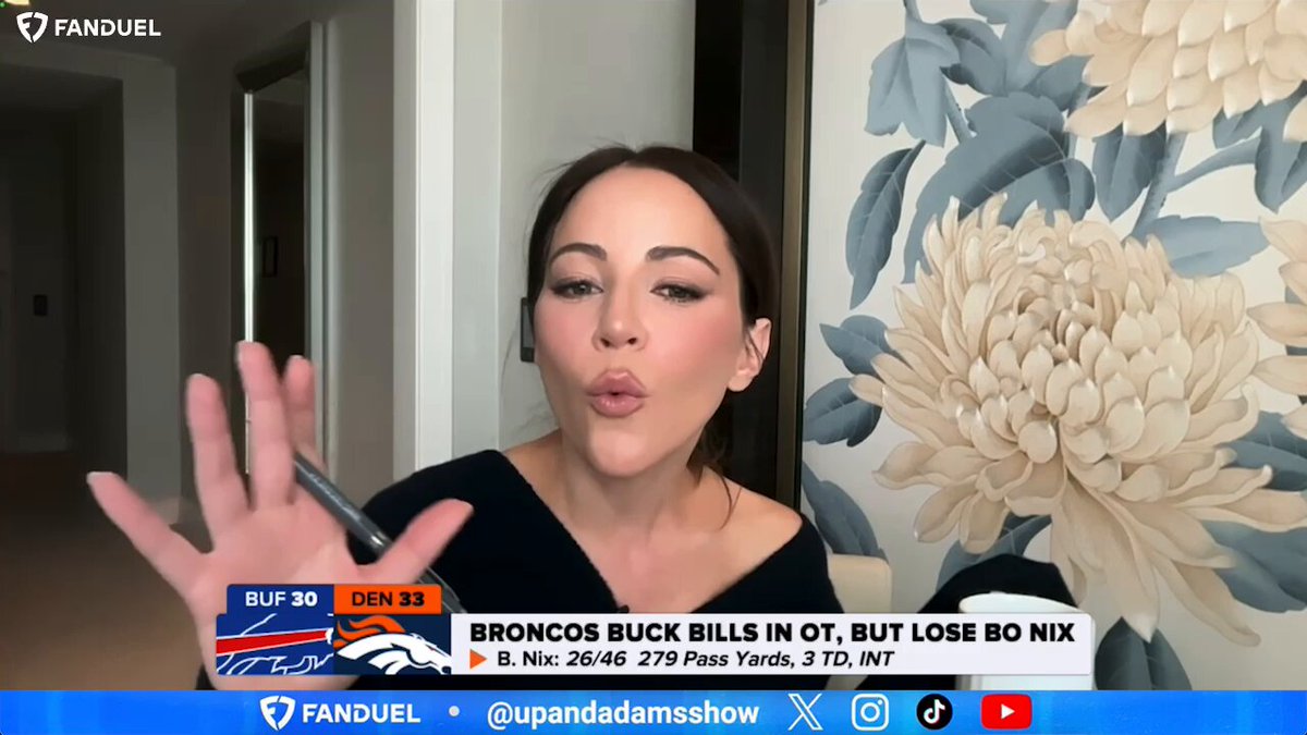 Lots of Kay Adams love for the Broncos this morning: • Bo Nix outplayed the reigning MVP • Ja'Quan McMillian made one of the greatest defensive plays in playoff history • Don’t count this team out just yet 😤