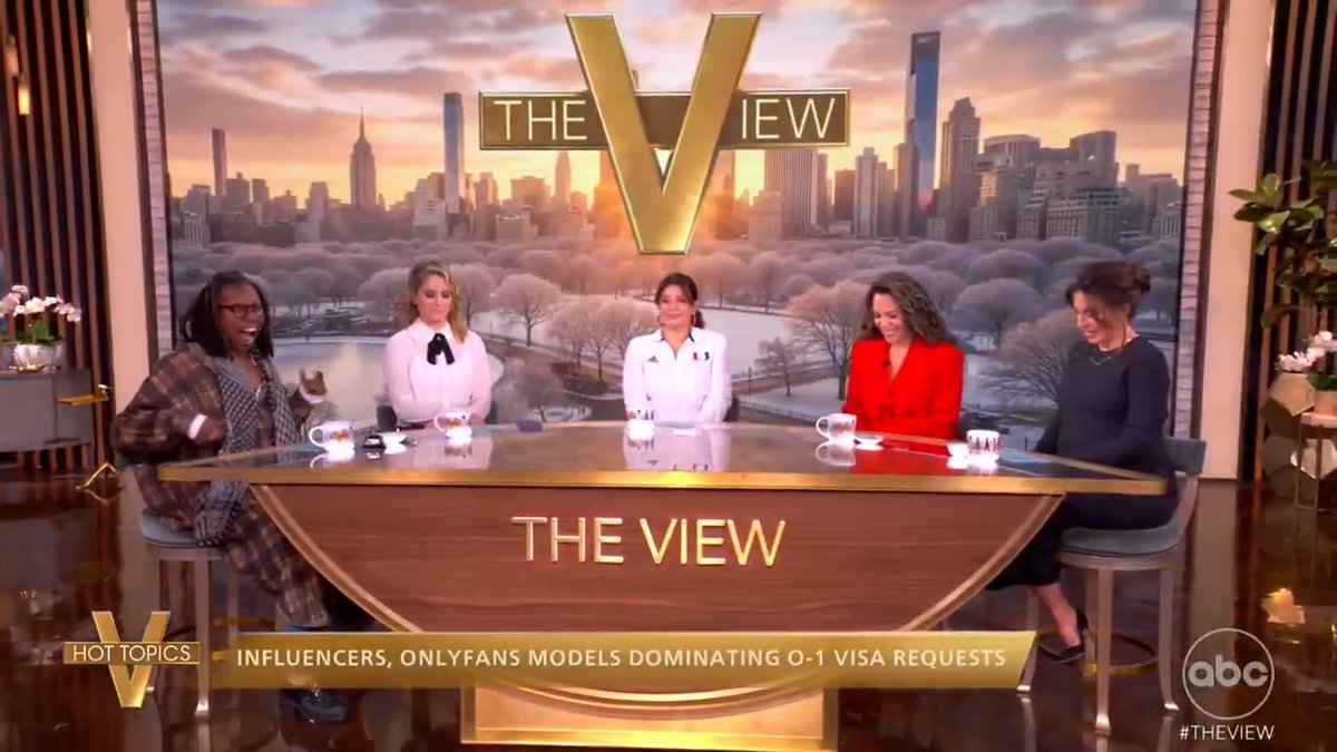 INFLUENCERS, ONLYFANS MODELS DOMINATING O-1 VISA REQUESTS: 'The View' co-hosts discuss reports saying online stars now make up the majority of applicants for visas designated for individuals with extraordinary ability.