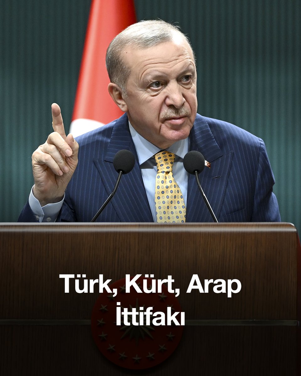 Bizim tarih boyunca kurduğumuz devletlerimizin tamamı ırkçılığın reddi üzerine bina edilmiştir. Bugün “Türk, Kürt, Arap ittifakı” derken ecdadımız ve şanlı tarihimizden devraldığımız bu anlayışla hareket ediyoruz.
