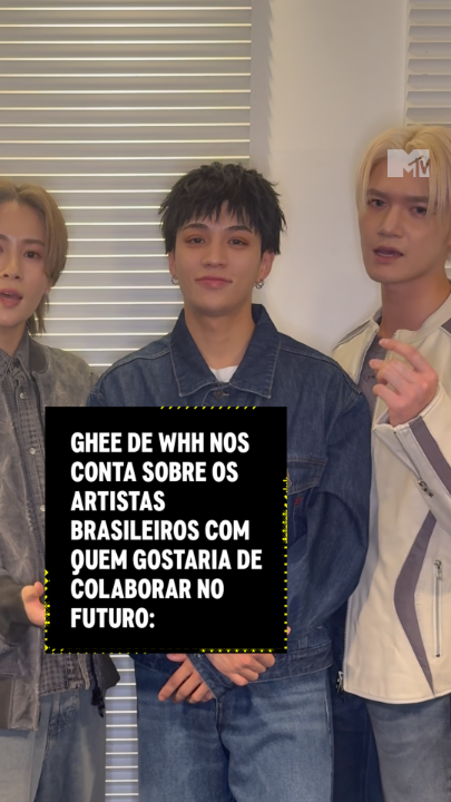 Esses feats TEM QUE ACONTECER 🗣️ E um off: o Ghee do @wolf_howl_harmony muito fofo falando português!!!! 🥹 Tô apaixonada! #MTVMúsica #WHH