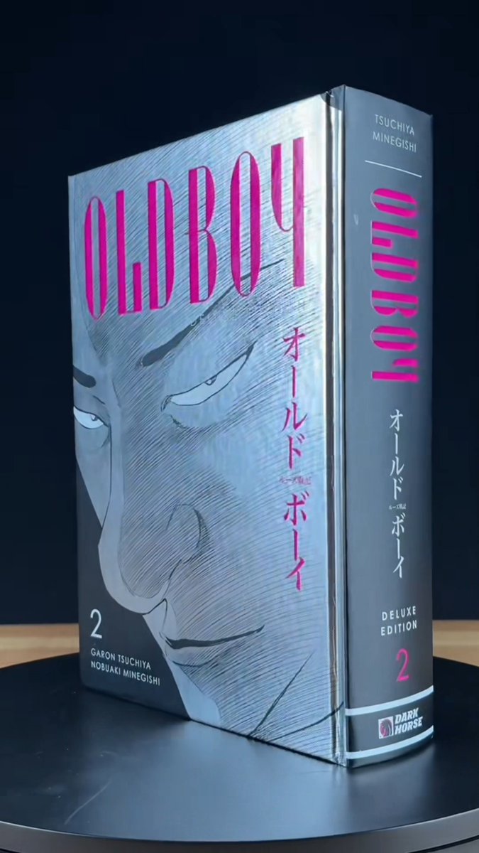 FIRST LOOK 🚨: Oldboy Deluxe Edition Volume 2 releases on March 24! Pre-order: Collects 800+ pages in the original 7x10" format. Features a new, noir-inspired cover made with metallic silver foil paper and more. By Garon Tsuchiya and Nobuaki Minegishi #DHManga