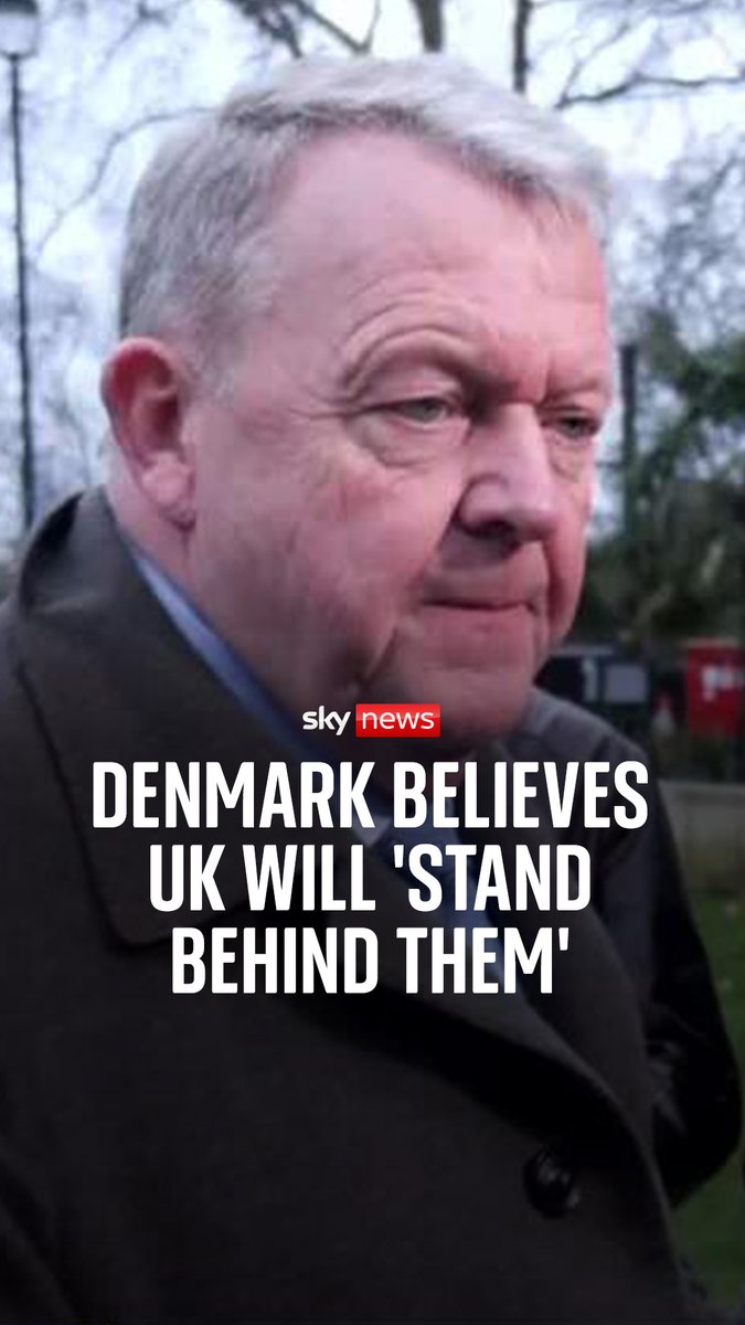 Sky's political editor Beth Rigby asks the Danish foreign minister whether he thinks the UK will "stand behind Denmark whatever the consequences" and whether he feels "betrayed by the US" over Greenland. Greenland latest: