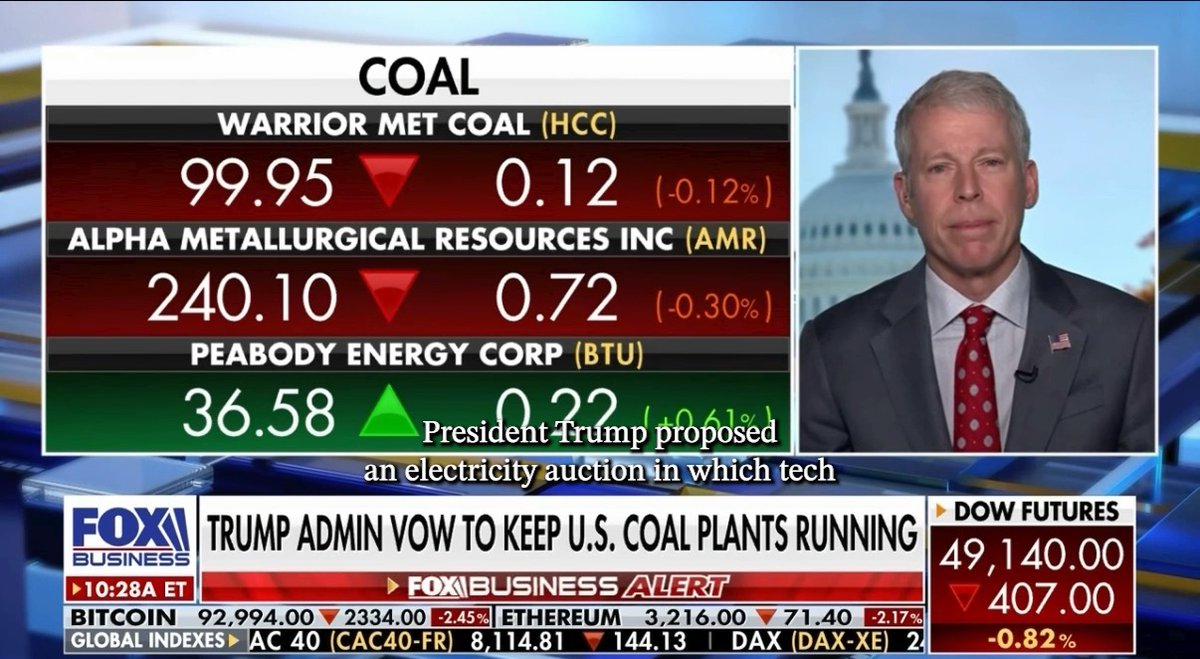 .Secretary Chris Wright: "The Democrats and others are saying [data centers] are the cause of rising electricity prices...They're not the cause of rising electricity prices. In fact, they can be a key part of the solution...That's what President Trump's order is trying to do."