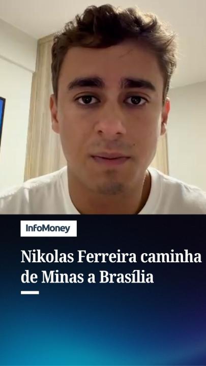 O deputado federal Nikolas Ferreira (PL-MG) começou nesta segunda (19) uma caminhada de cerca de 240 km pela BR-040, saindo de Minas Gerais com destino a Brasília. Segundo ele, o trajeto deve durar aproximadamente sete dias e tem caráter simbólico de protesto e mobilização popular. Em vídeo publicado nas redes sociais, Nikolas afirma que a iniciativa é uma reação ao que chama de arbitrariedades do STF e a uma sequência de escândalos políticos. O parlamentar citou as punições aos envolvidos nos atos de 8 de Janeiro de 2023, a situação do ex-presidente Jair Bolsonaro e fez críticas ao governo Lula. #Política #8deJaneiro #Eleições2026