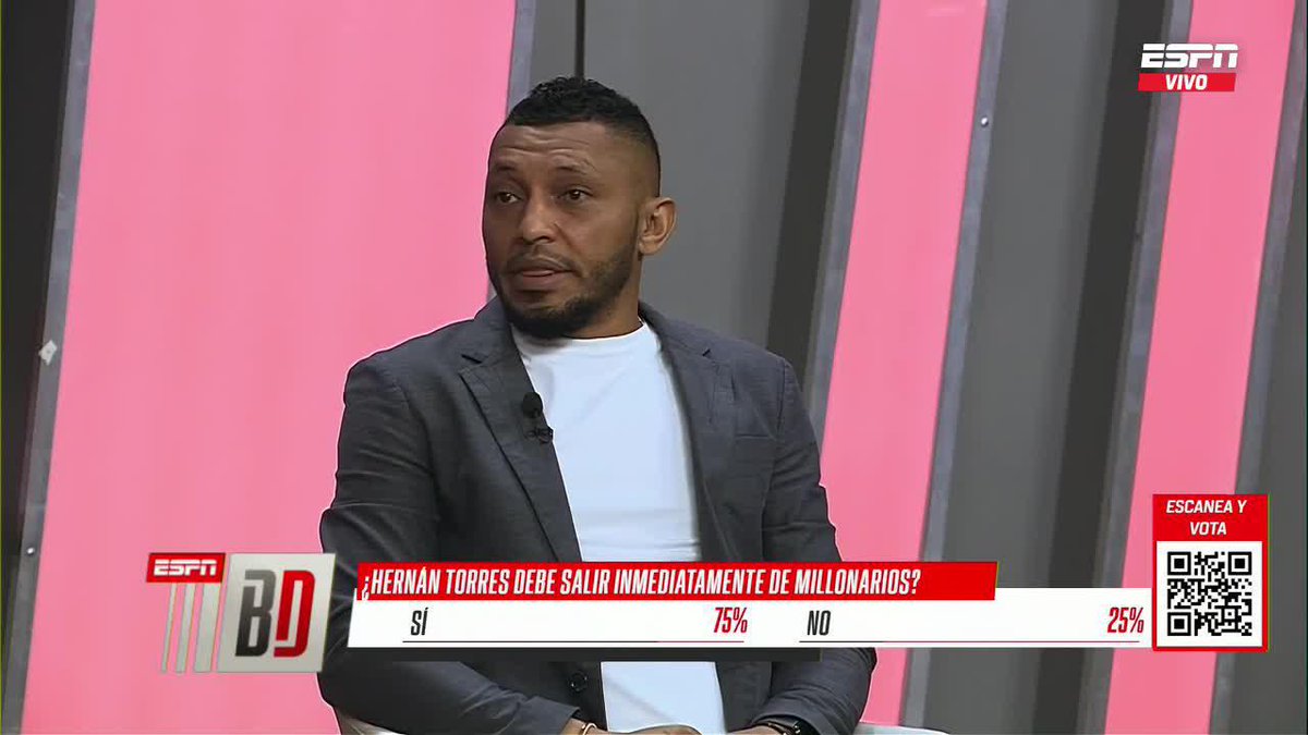 ¿Hernán Torres debe salir INMEDIATAMENTE de Millonarios? Julián Capera: "Ya los ahorros SE ACABARON". Carlos Valdés: "Es injusto que no dejen trabajar a las personas. Es muy temprano". Opina con el #BalónDividido 📺▶️ Mira #BalónDividido en el Plan Premium de #DisneyPlus