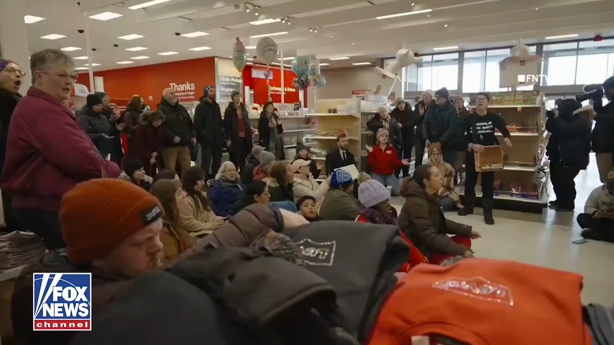 'ABOLISH ICE!': Anti-ICE agitators occupied a Target store in St. Paul, Minnesota, on Monday morning, disrupting shoppers and claiming the store is allowing federal agents to operate in their parking lot.