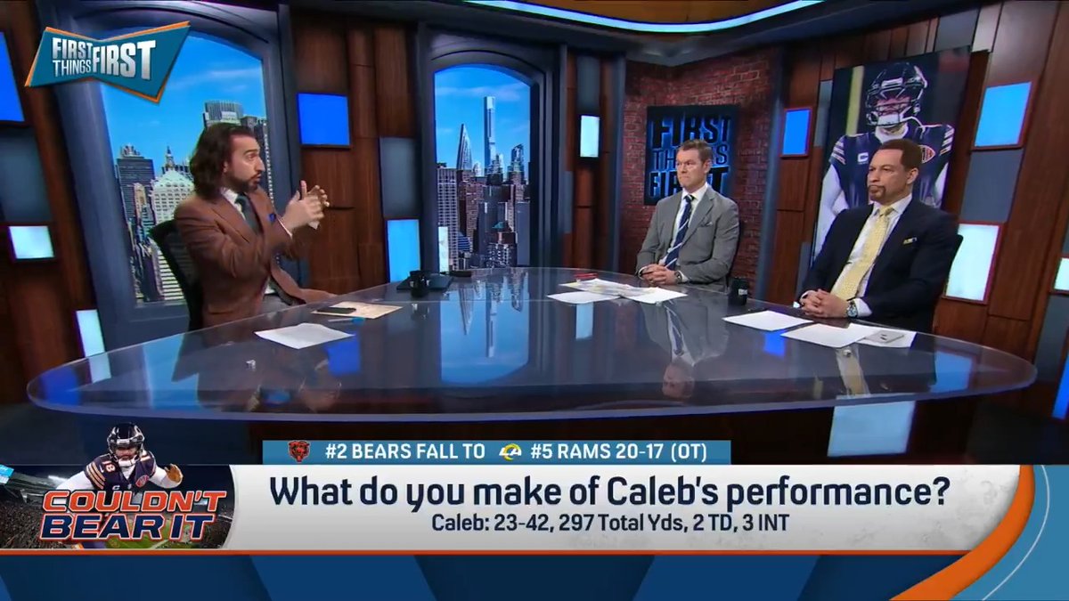“Caleb Williams proved that he could one day be the best player in the league.” nick wright on Caleb's ceiling after the Bears' loss vs. Rams
