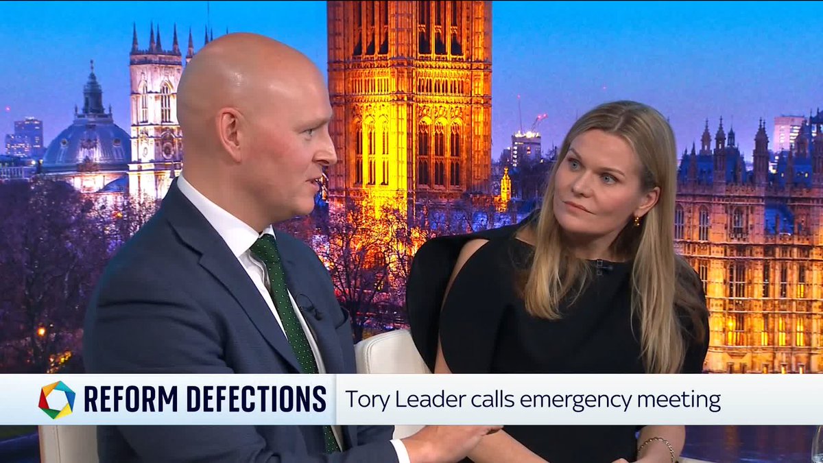 "The list of the people who have joined Reform UK is a list of weirdos and misfits." Max Wilkinson MP talks to @DarrenMcCaffrey and Laura Farris about how the Tories, Reform and the Lib Dems are doing in the opinion polls.