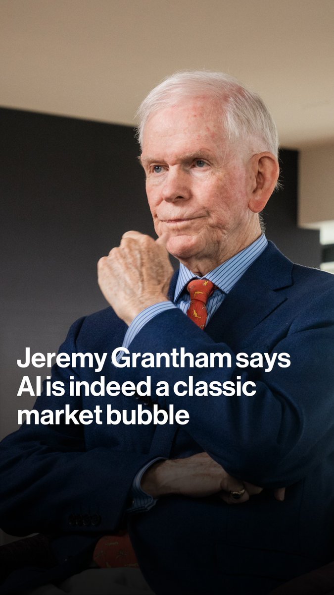 Are AI valuations reaching their peak? GMO co-founder and veteran investor Jeremy Grantham tells Merryn Somerset Webb that AI is a classic market bubble. Hear the full interview on Merryn Talks Money: