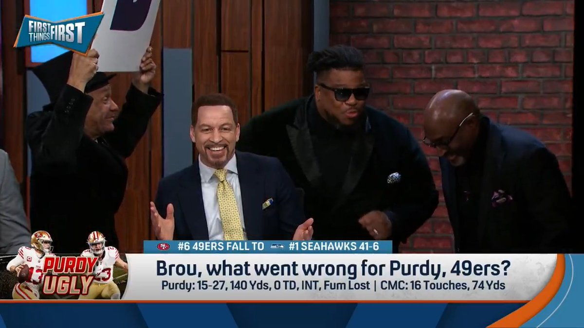 .Chris Broussard's crew is back to sing his grade for Brock Purdy and the 49ers' poor performance 🎵😅