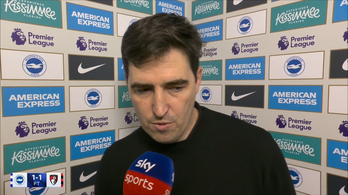 "When you finish with a point, it's a big shame!" 😳 Andoni Iraola reflects on Bournemouth dropping 18 points from winning positions in the Premier League this season!