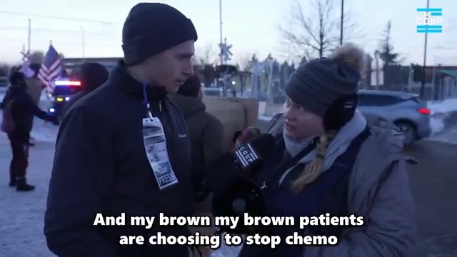 🚨"I'm a nurse...my brown patients are choosing to stop chemo because they do not want to be abducted." -ICE protester tells JT Cestkowski about sick Minnesotans foregoing cancer treatment because of ICE terror. LIVE NOW ⬇️