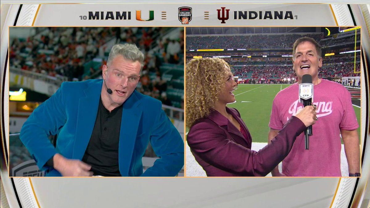 Hoosier alum Mark Cuban talks to jess sims about how hyped he is for the natty 🤩