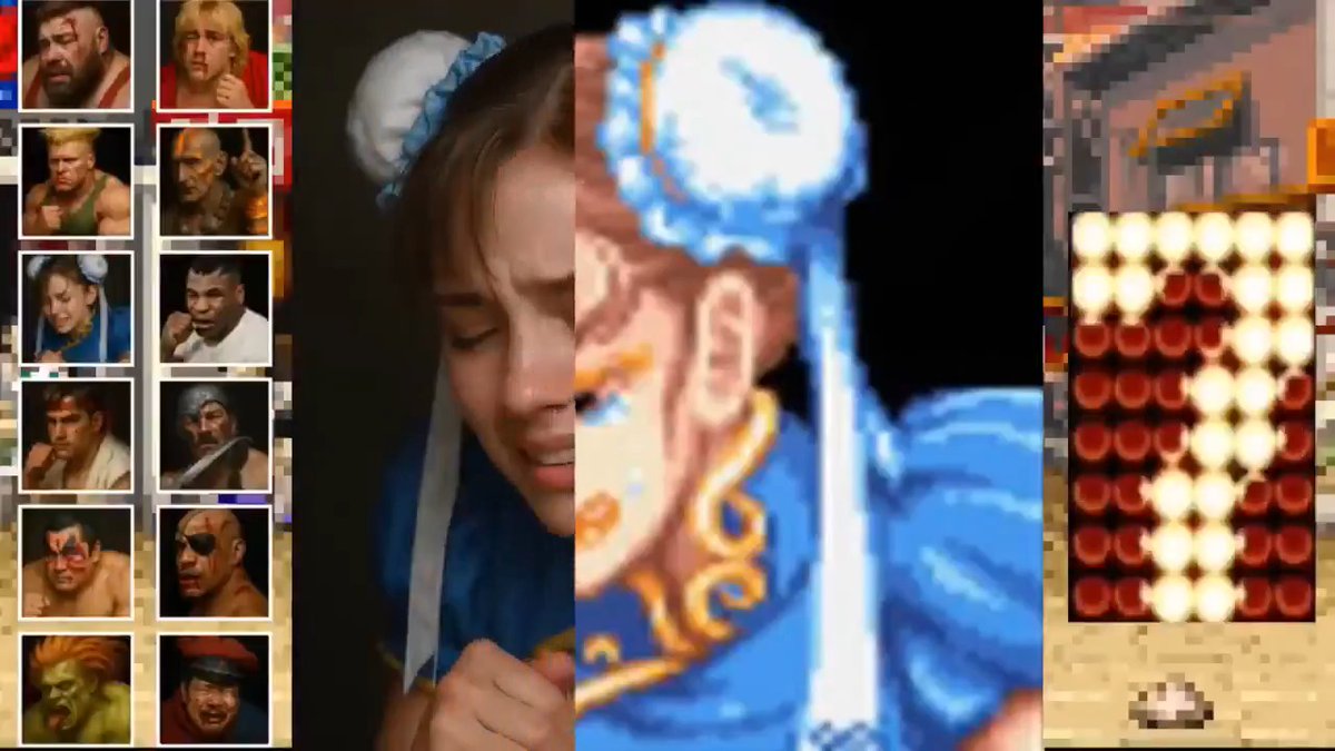 Every Street Fighter II losing pose brought to life