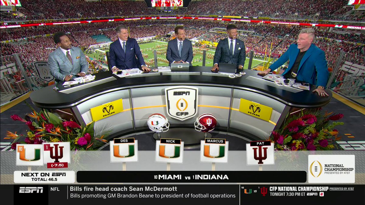 THE FINAL PICKS OF THE SEASON ARE IN! ▪️ Desmond Howard stays rockin with The U 🙌 ▪️ Coach Saban pulling out the Miami hat 👀 ▪️ Marcus Freeman isn't giving Miami bulletin board material 😅 ▪️ Pat McAfee calling the Hoosiers the official school of Indiana 🤣