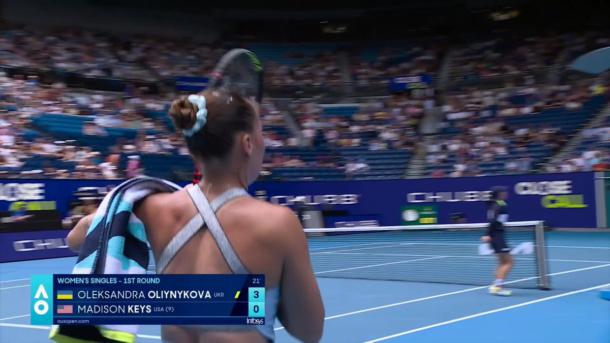 Red hot start 🔥 Oliynykova jumps to a two-break lead against the defending champ! 😱 Wide World of Sports • ESPN • TNT Sports • WOWOWテニス • #AO26