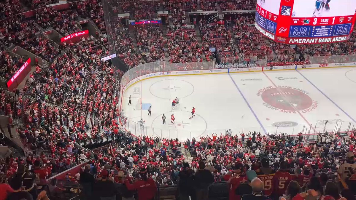 Goalie fight! Nedeljkovic takes down Bobrovsky!