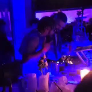 Drake and OVO Mark vibing to TSU at the CLB release party 🔥