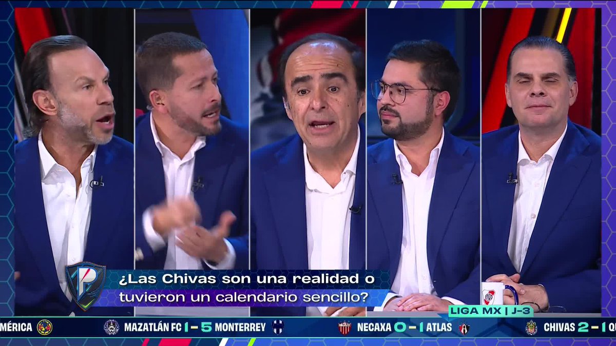Rivalidad revitalizada 🐐🦅🔥 Se encendió la mesa con la discusión entre azulcremas y rojiblancos. #LaMesaProtagonista