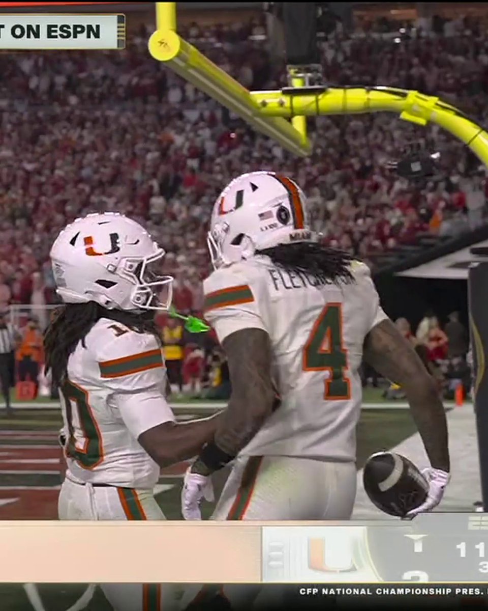 MARK FLETCHER JR. UNLEASHES FOR A 57-YARD TD 😤 Miami Hurricanes Football