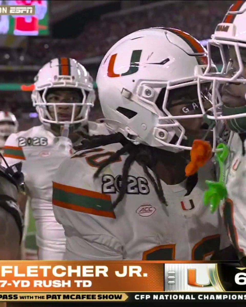 MARK FLETCHER JR. WITH THE SECOND-LONGEST RUSH TD IN BCS/CFP TITLE GAME HISTORY 😱 Watch the CFP National Championship Field Pass with the Pat McAfee on ESPN2 and the ESPN App ➡️