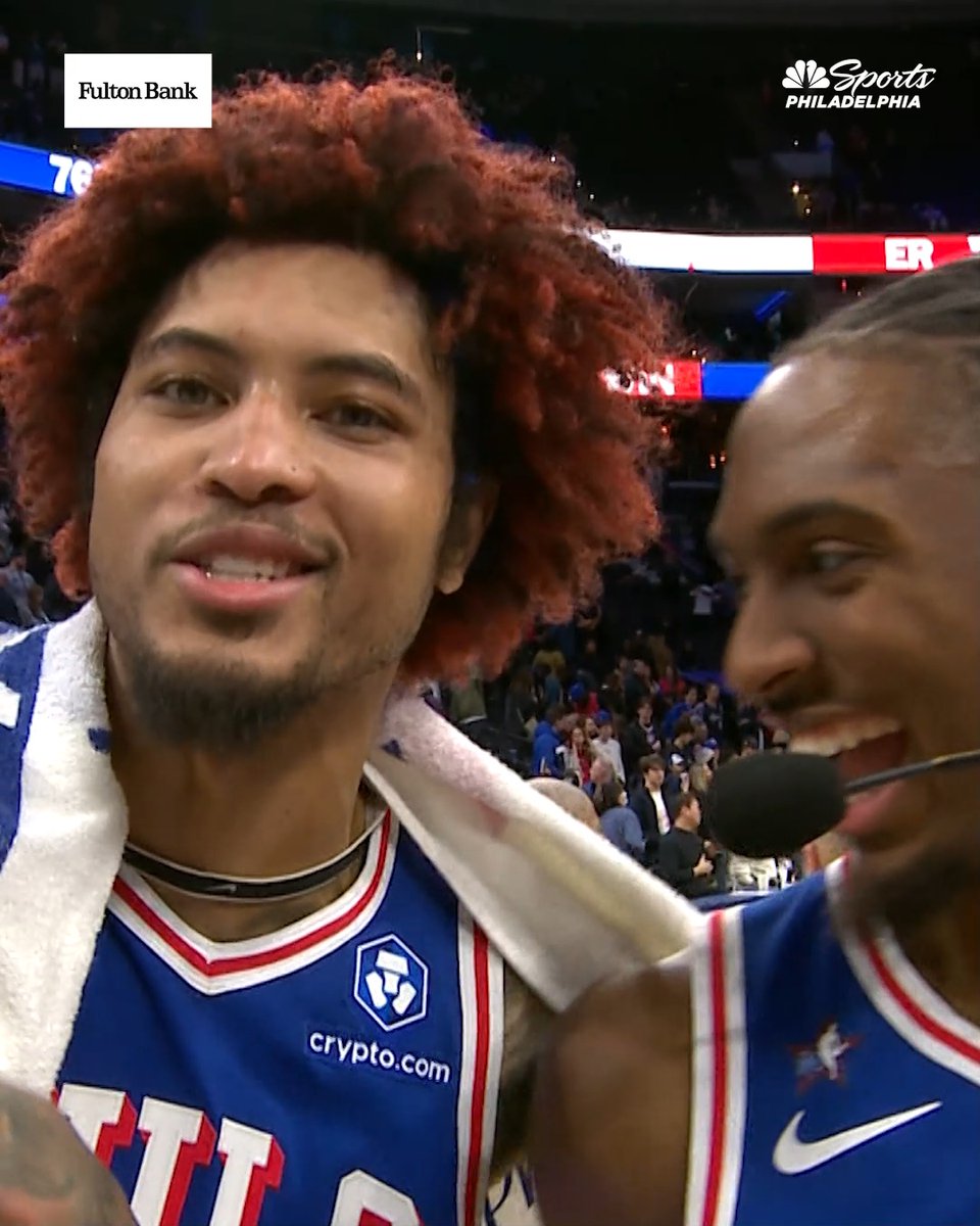 Edgecombe: "For the record man, we do not hate each other" Maxey: “I hate you” 🤣🤣🤣