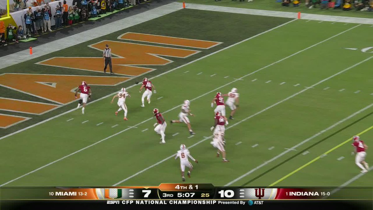 INDIANA BLOCKS THE PUNT AND FALLS ON IT FOR SIX‼️
