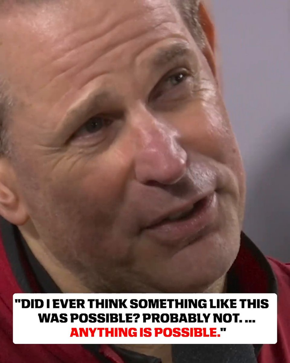 "If you keep your nose down in life and keep working, anything is possible." ❤️ Curt Cignetti reflects after becoming a national champion 🙌