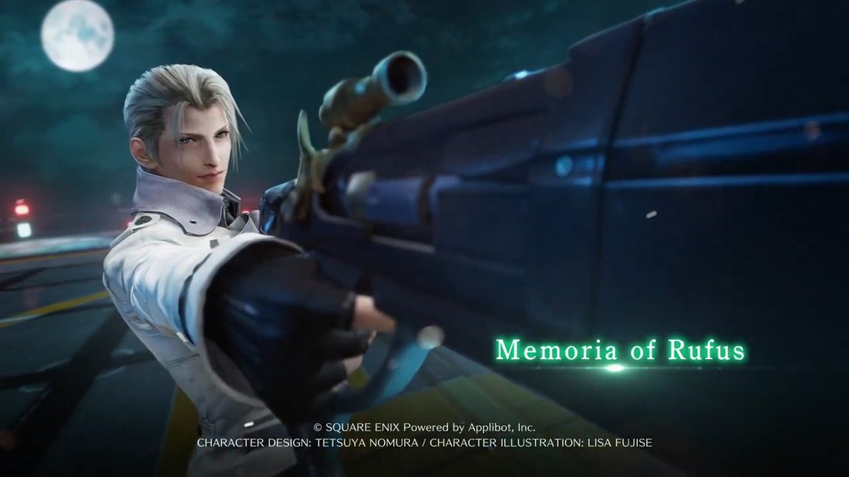 Introducing: Memoria of Rufus Check out the Memoria of Rufus which can be obtained by collecting Memoria Crystals in the event battle of the Critical Threat Reawakened: Rufus Showdown event! #FF7EC #FF7EverCrisis