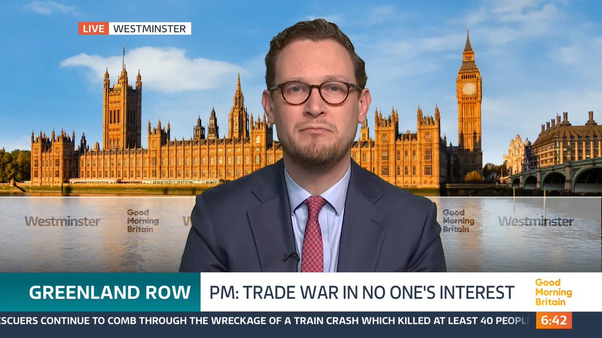 'Can you give us any insight into the conversation that the PM had with the US President?' Susanna Reid questions Chief Secretary to the Prime Minister, Darren Jones MP, after Sir Keir Starmer said Trump's tariff threat over Greenland is 'completely wrong.'